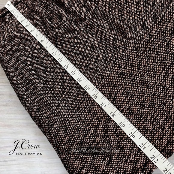J.Crew Collection shimmer rosegold tweed pencil skirt *shop@iamwarrior - Picture 7 of 10